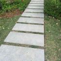 芜湖 芝麻黑小区踏步、汀步石铺装效果