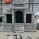 芜湖 芝麻灰高档墓碑，土墓，可定制