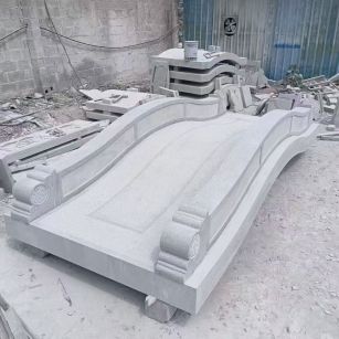 芜湖 芝麻灰花岗岩园林景观 小石桥