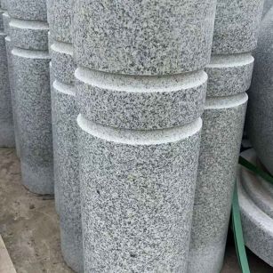 芜湖 芝麻白花岗岩挡车柱、隔离柱多少钱