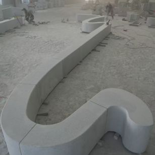 芜湖 花岗岩整石坐凳拼装