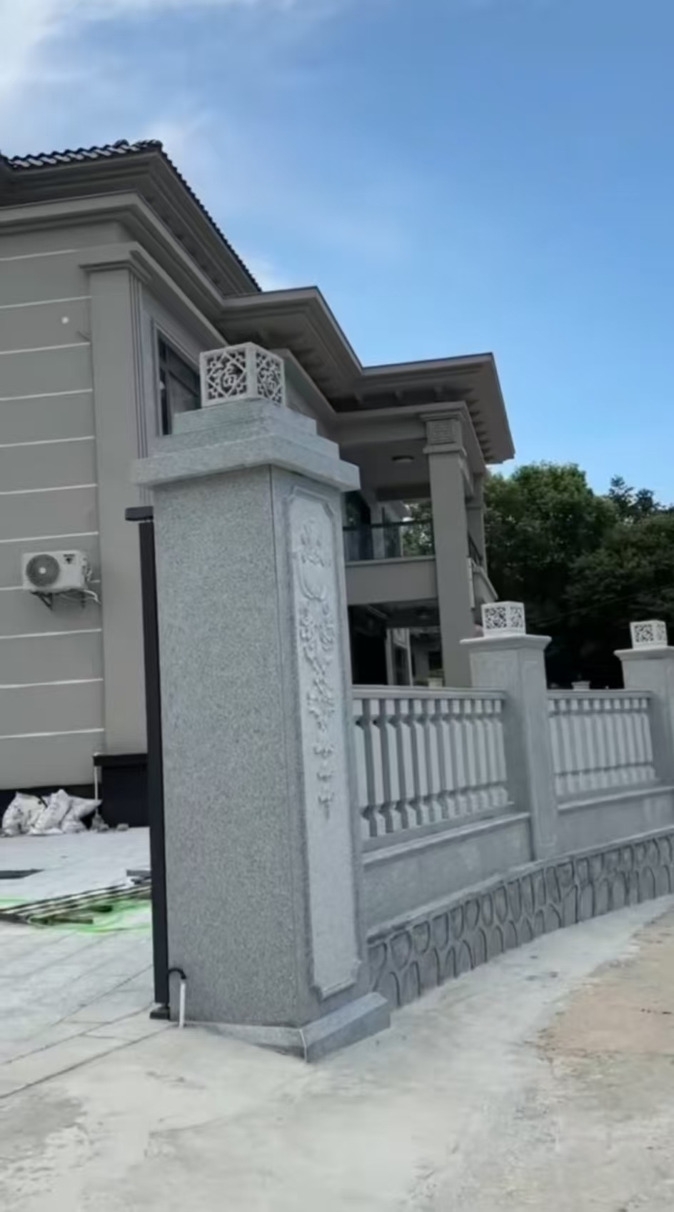芜湖 芝麻白别墅围墙栏杆，私人订制