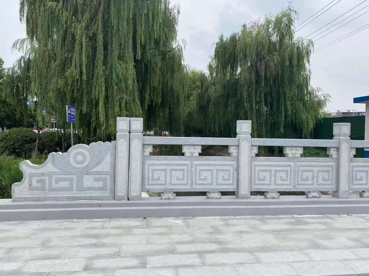 芜湖 芝麻灰桥栏杆、河道栏杆安装效果