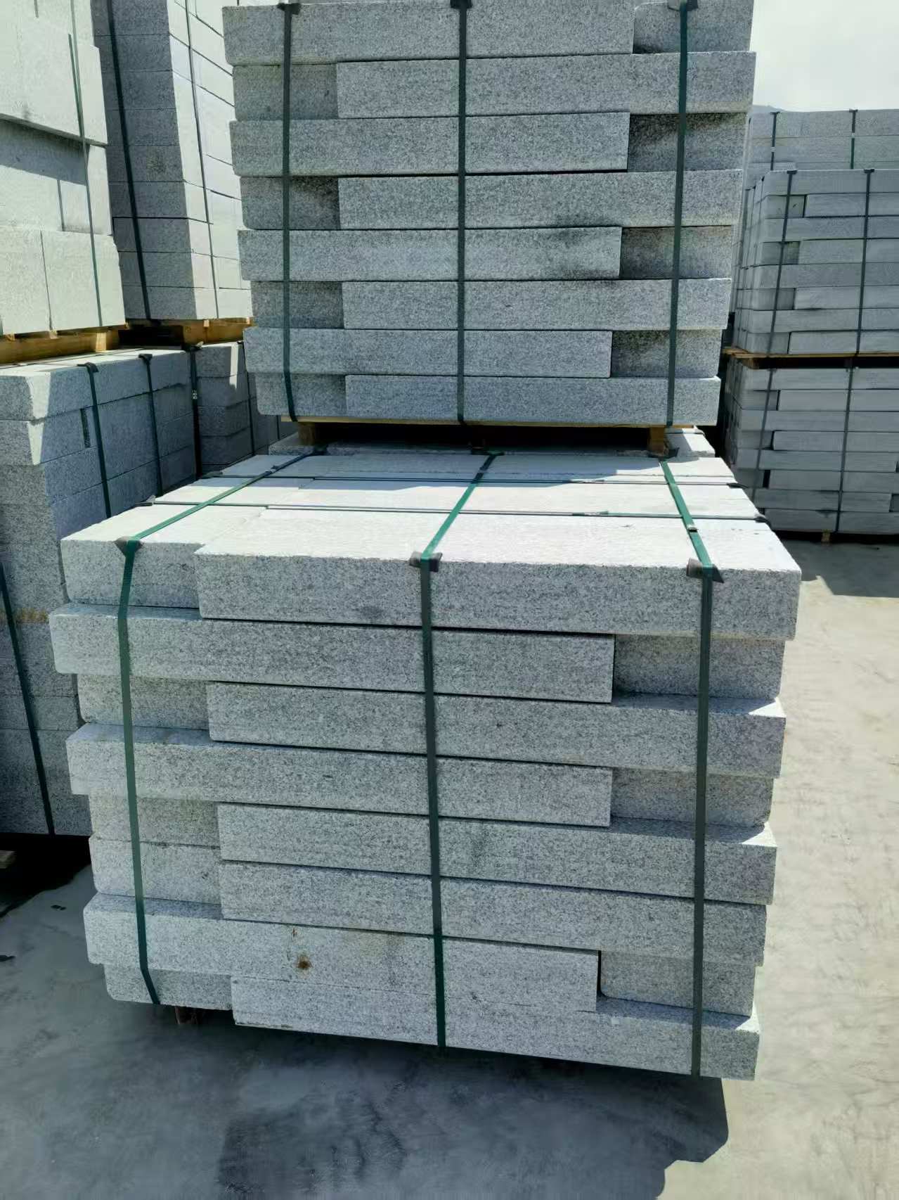 芜湖 芙蓉白花岗岩路沿石、平石尺寸标准，色泽均匀