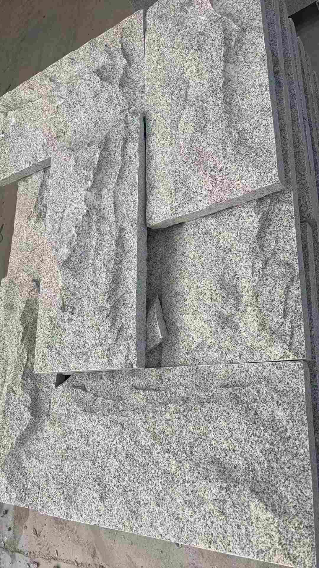 芜湖 芝麻白自然面花岗岩成品板