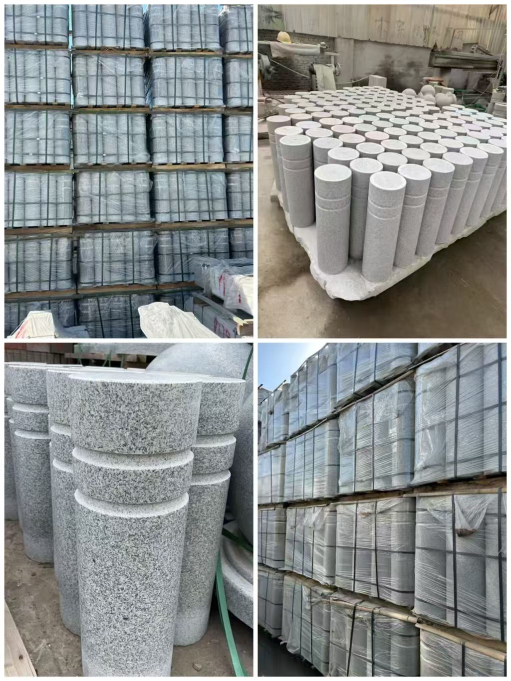 芜湖 芝麻白花岗岩挡车柱、隔离柱多少钱